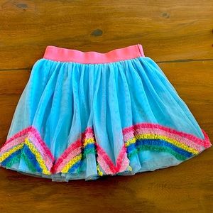 Mini Boden rainbow tulle skirt size 6-7